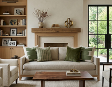 Stacked Pillow Cover in Leaf Green