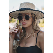 18k gold plated sunglass and mask chain laid flat