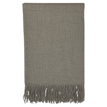 Soft Brown Fringe Throw Blanket