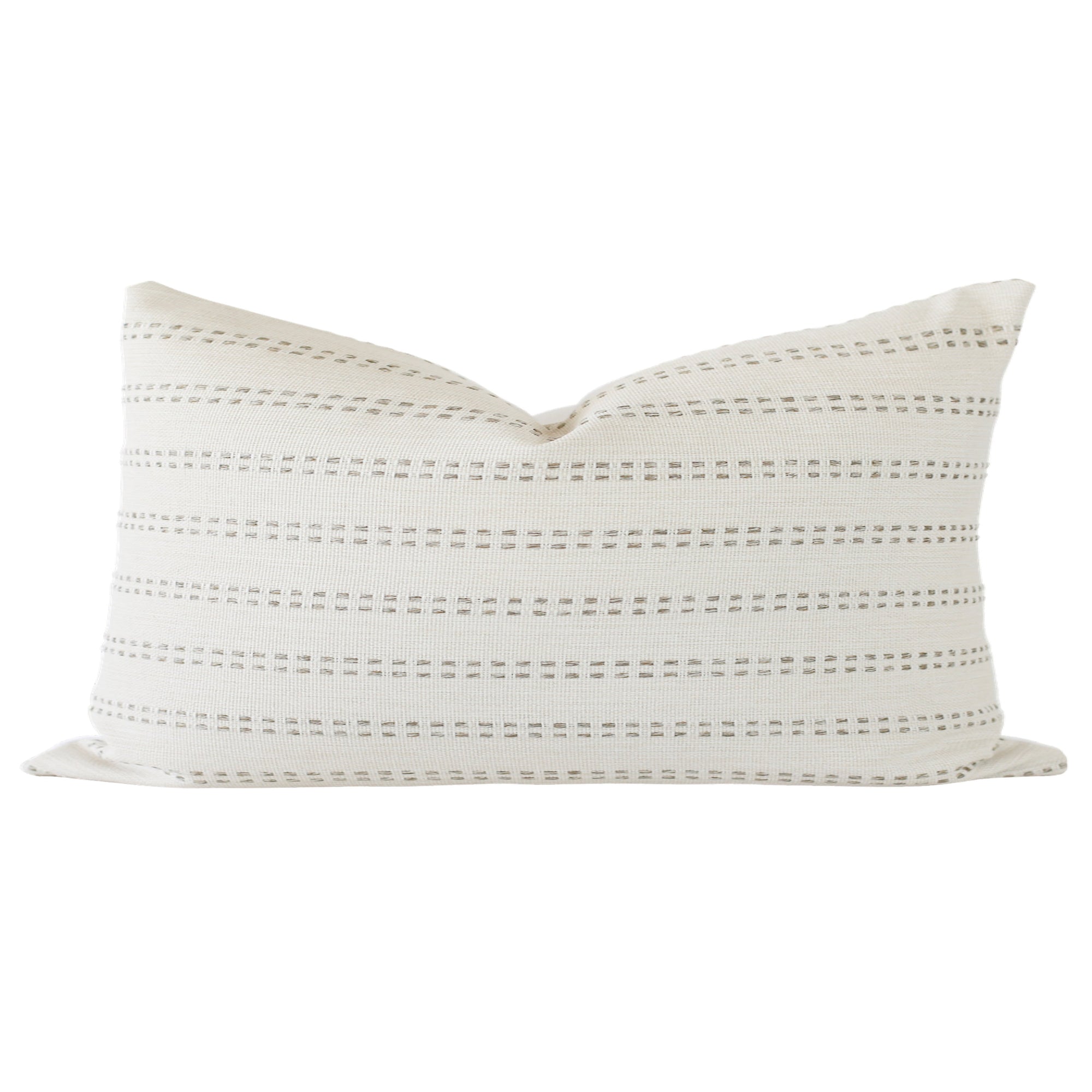 Tatum Stripe Grey Throw Pillow