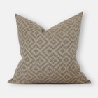 Everly taupe diamond texture pillow cover