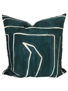 Kelly Wearstler Graffito Pillow Cover in Teal Pearl