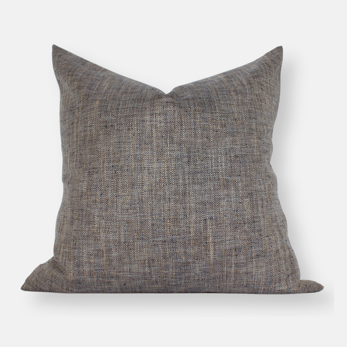 Dante brown textured solid pillow cover