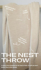 The Nest microfiber throw blanket in Charcoal – view 2