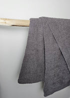 The Nest microfiber throw blanket in Charcoal – view 4