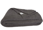 The Nest microfiber throw blanket in Charcoal – view 7