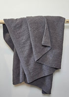 The Nest microfiber throw blanket in Charcoal – view 3