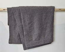 The Nest microfiber throw blanket in Charcoal