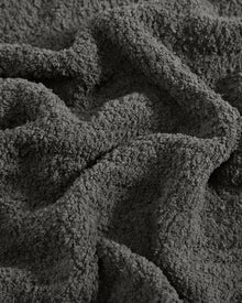 The Nest microfiber throw blanket in Charcoal – view 6