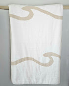 Wave microfiber throw blanket with coastal wave pattern – view 6