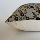 Forli Blue & Brown Floral Pillow Cover