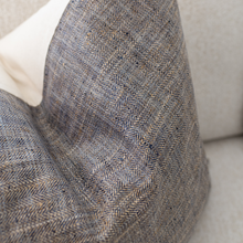 Dante brown textured solid pillow cover, view 4