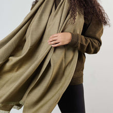Haze Green handwoven merino wool throw blanket – One Affirmation