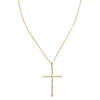 Tom'e CZ Cross Necklace in gold with cubic zirconia