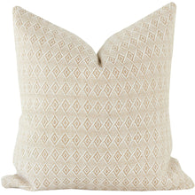 Tully tan diamond weave lumbar pillow cover