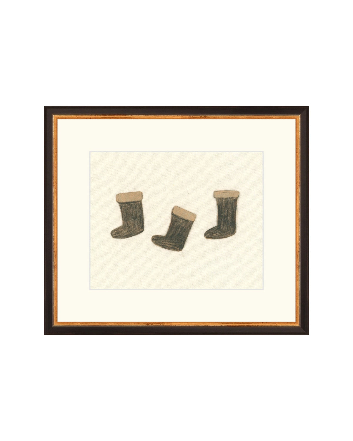 Holiday Stockings minimal Christmas art print, view 9