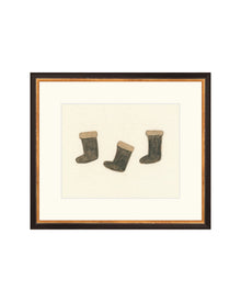 Holiday Stockings minimal Christmas art print, view 9