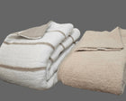 Ultra-Plush double-sided throw blanket in warm grey stripe – view 7