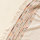 Unah Coral hand embroidered organic cotton artisan throw – One Affirmation