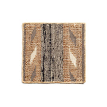Uneven Arrows handwoven wool jute rug 5x8 in earthy hues – One Affirmation