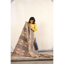 Uneven Arrows handwoven wool jute rug 5x8 in earthy hues – One Affirmation