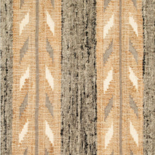 Uneven Arrows handwoven wool jute rug 5x8 in earthy hues – One Affirmation