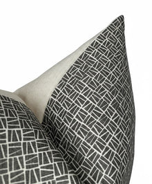 Camber Pillow Cover in Charcoal, Lindsay Alker Textiles