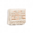 Unah Coral hand embroidered organic cotton artisan throw – One Affirmation