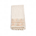 Unah Coral hand embroidered organic cotton artisan throw – One Affirmation