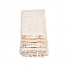 Unah Coral hand embroidered organic cotton artisan throw – One Affirmation