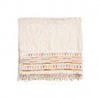 Unah Coral hand embroidered organic cotton artisan throw – One Affirmation