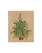 Holiday Tree watercolor Christmas tree art print, view 3