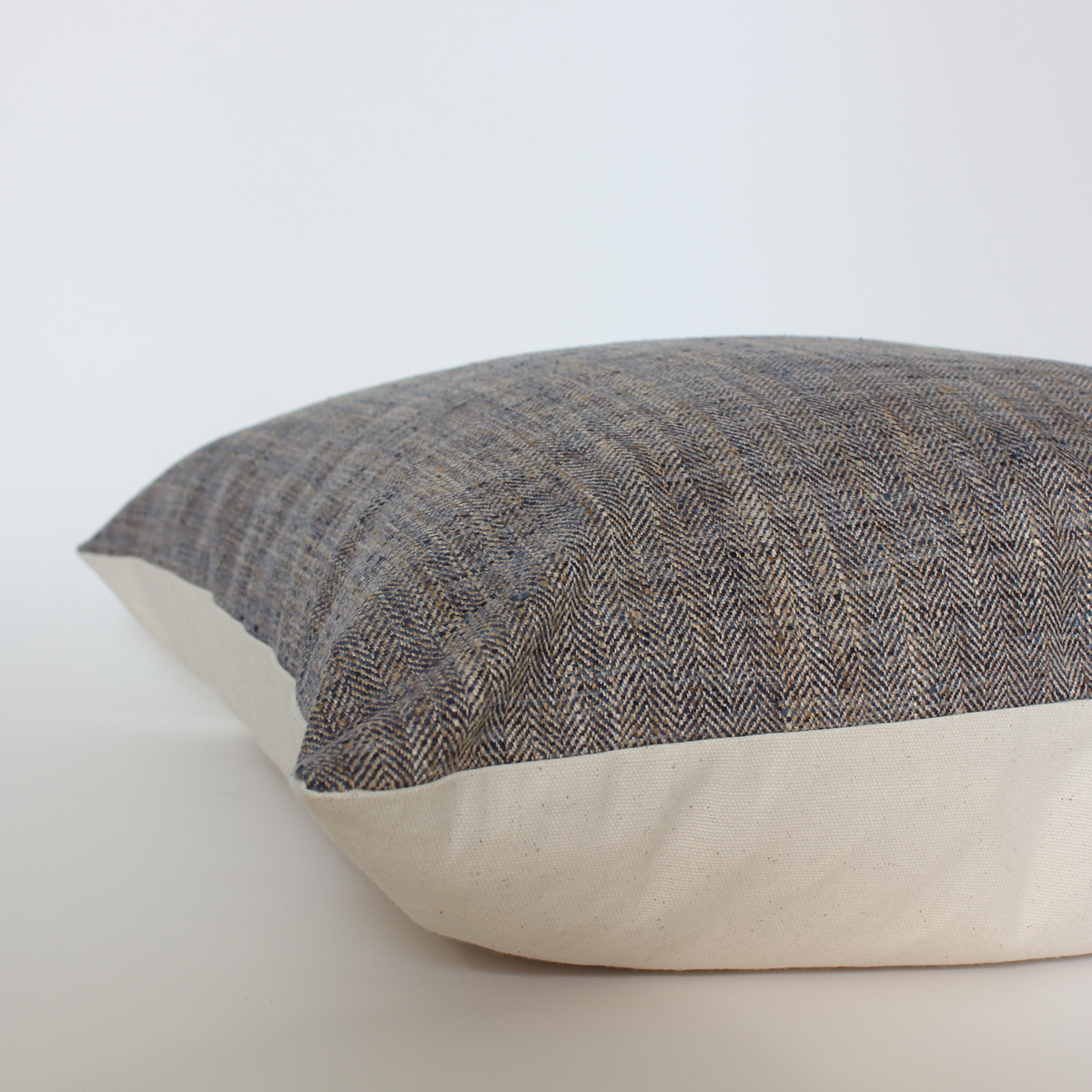 Dante brown textured solid pillow cover, view 3