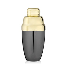 Heavyweight Cocktail Shaker in gold and gunmetal finish