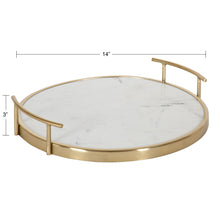 Marbury Round Metal Tray