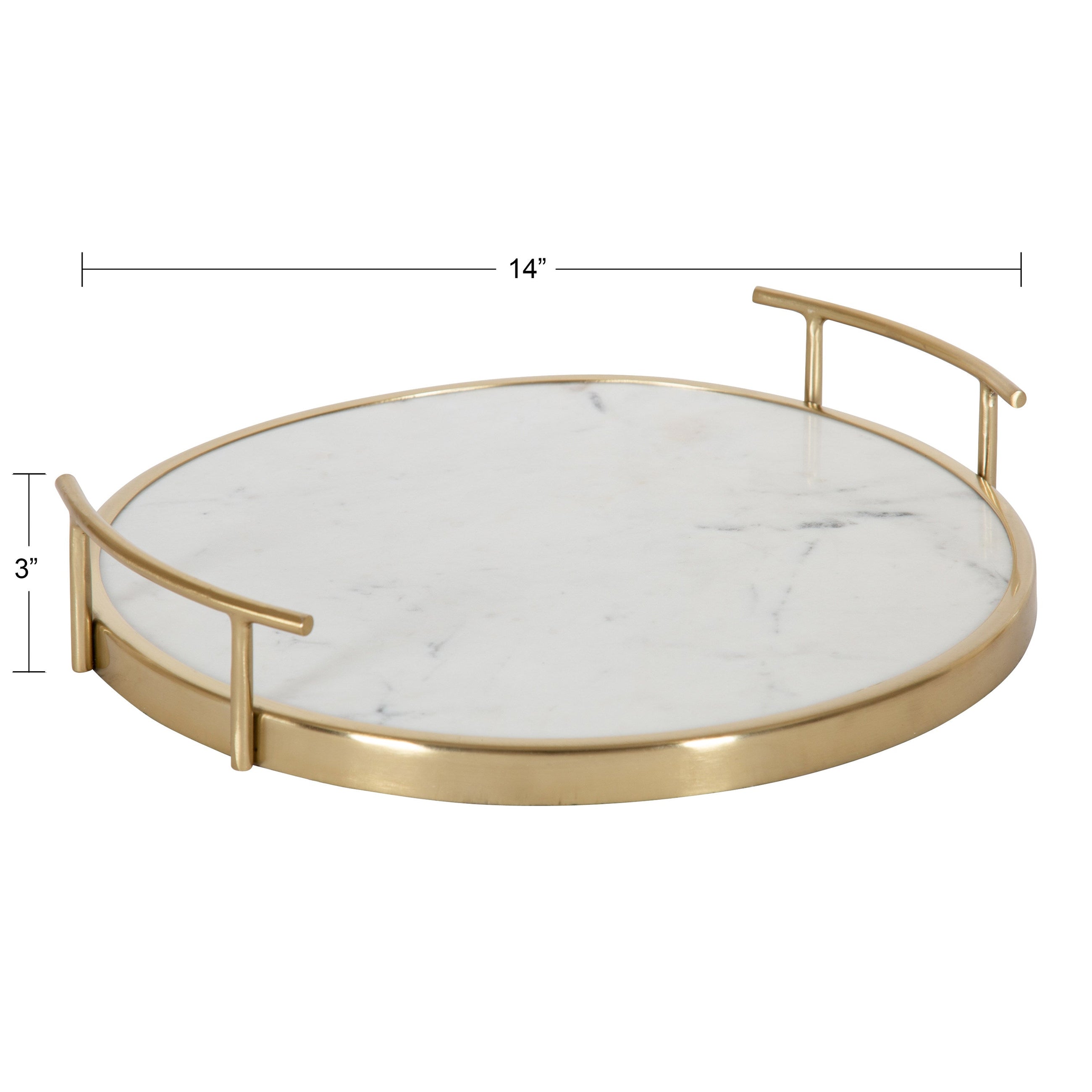 Marbury Round Metal Tray