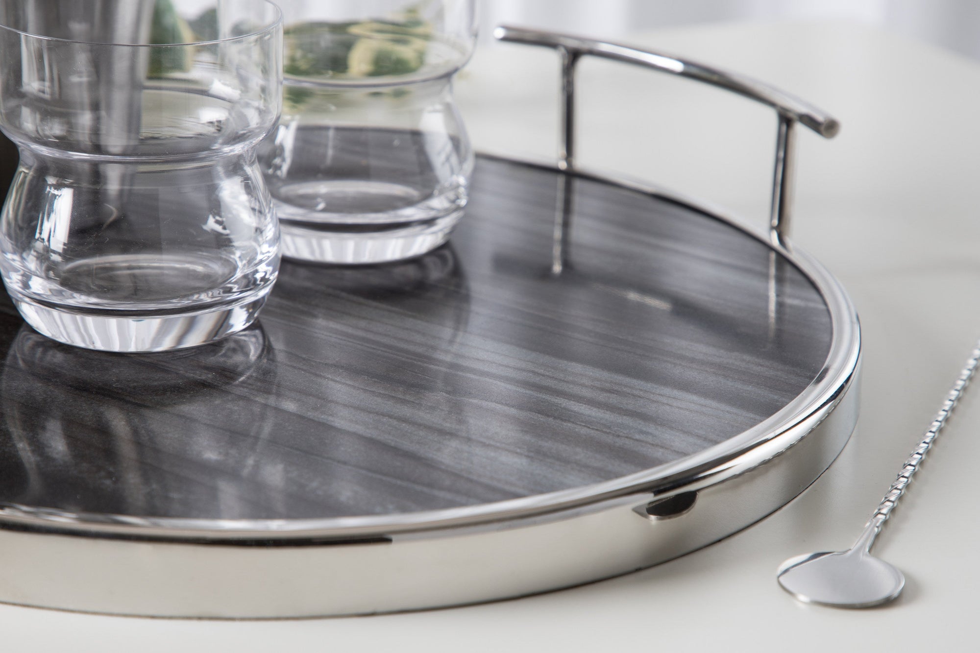Marbury Round Metal Tray