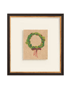 Wreath IV watercolor holiday wreath art print, view 5