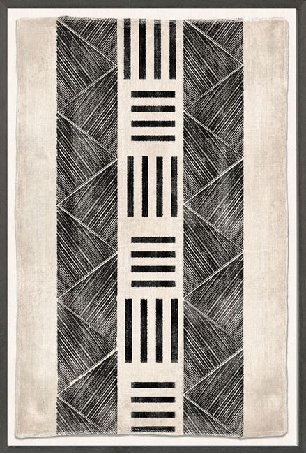Woven Tribe IV abstract wall art print
