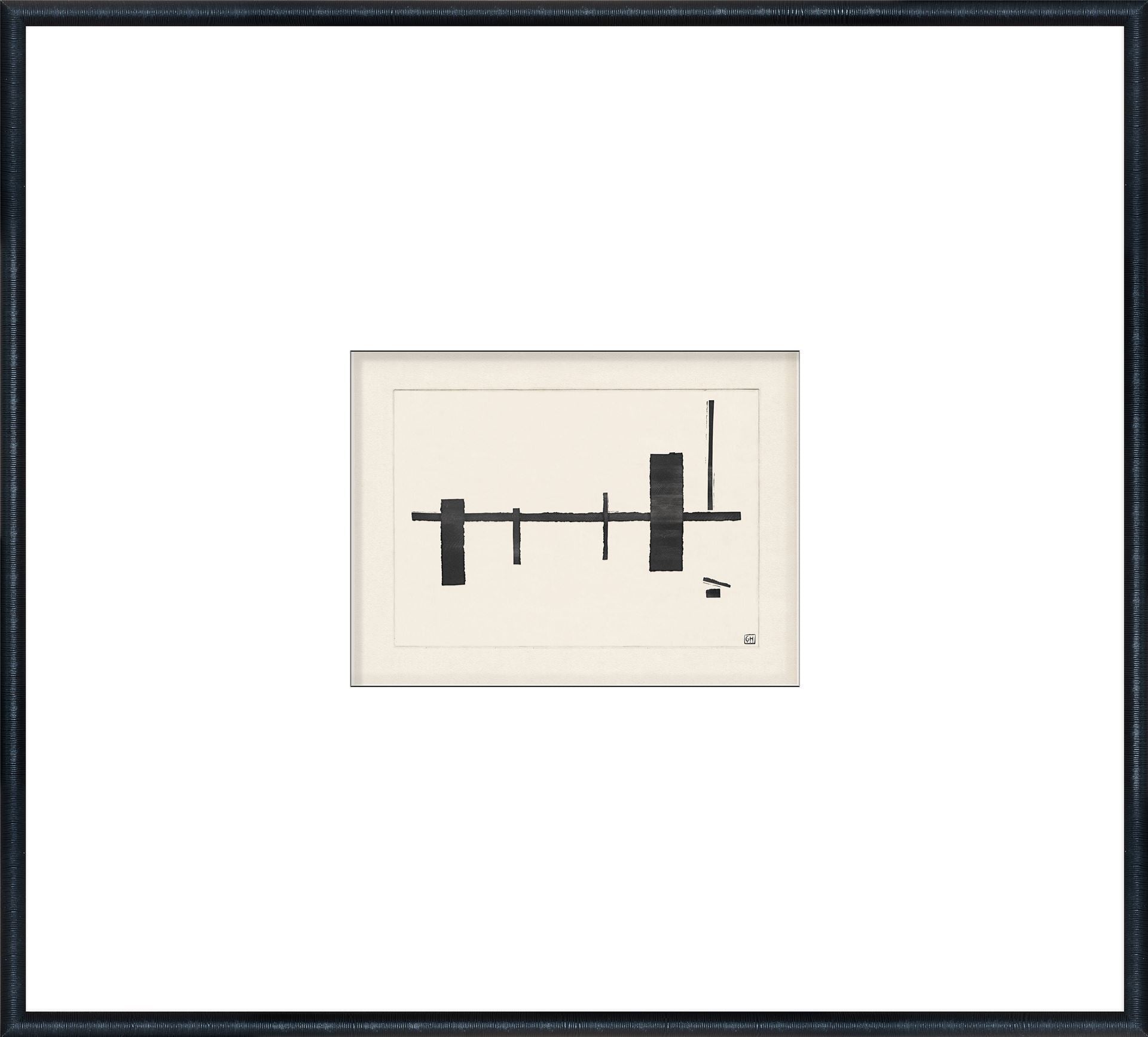 Matchsticks I abstract wall art print