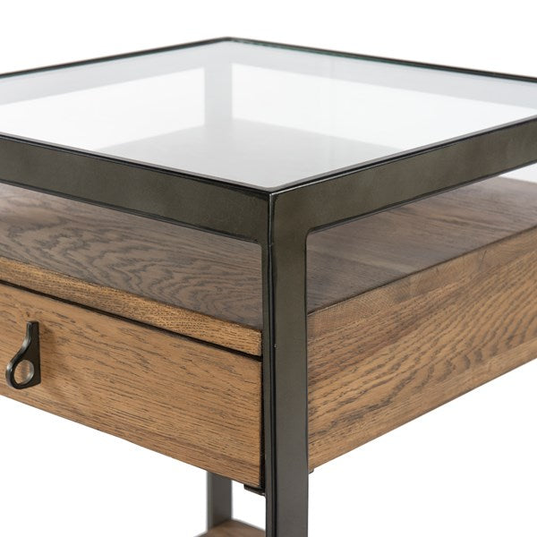 Cairo Nightstand - Monument Grey