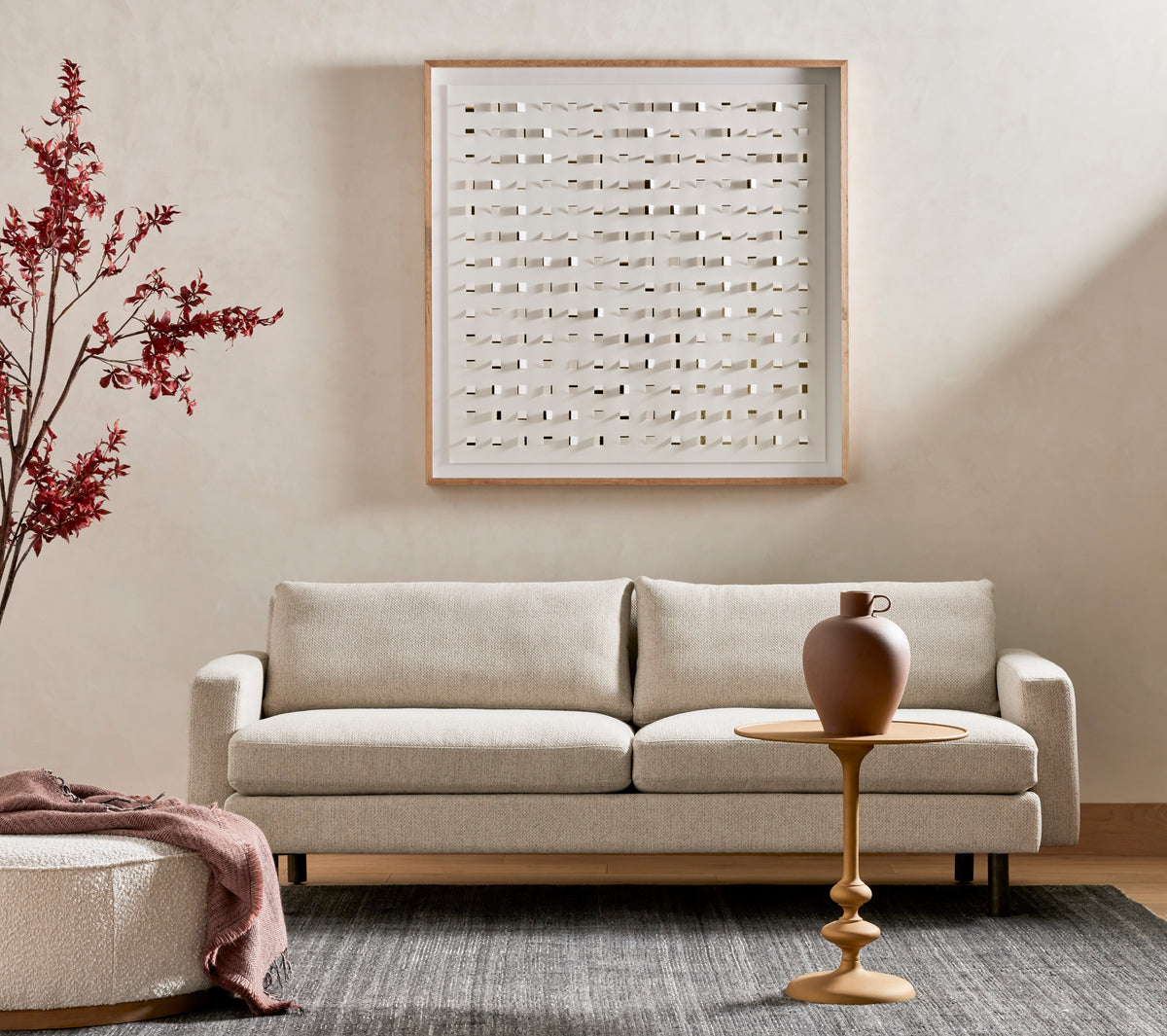 Santiago Large Round Ottoman