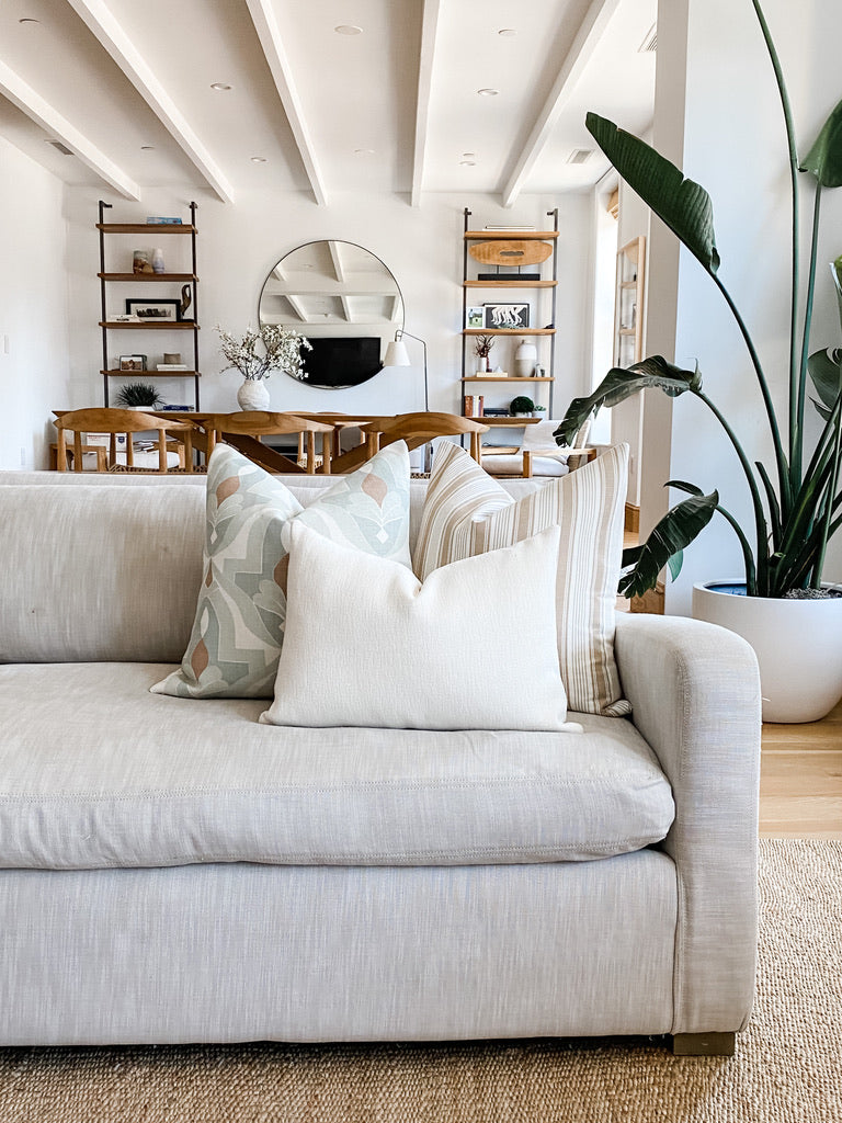 Finn Designer Pillow Cover | Ivory