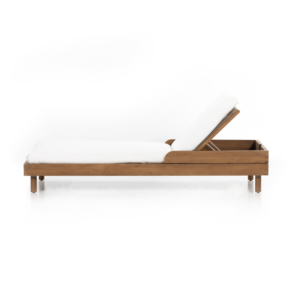 Marina Outdoor Chaise - Natural Teak