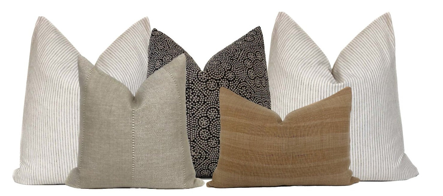 Neutral Pillow Combo #3 | 5 Pillows