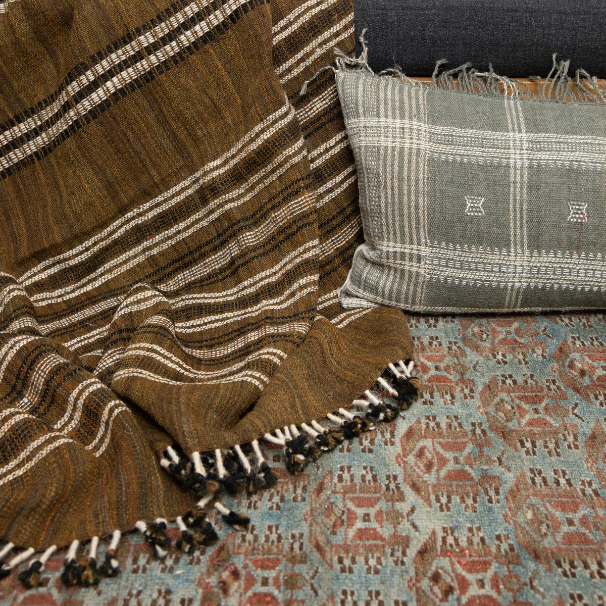 Indian Wool Throw | Brown