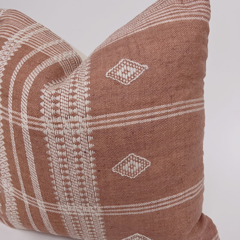 Indian Wool Pillow Cover | Pink