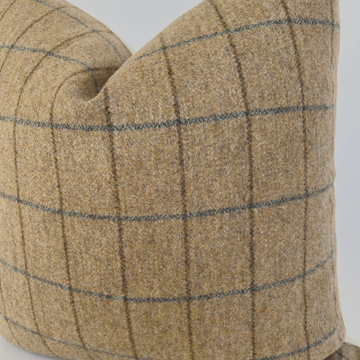 Tweed Windowpane Pillow Cover