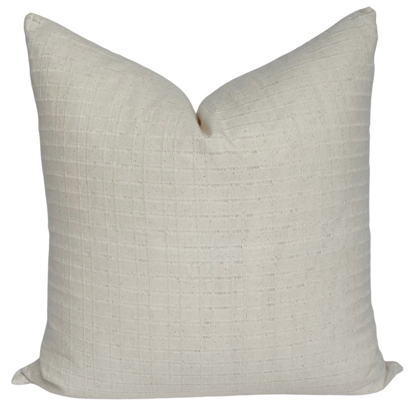 Check Chiang Mai Woven Pillow Cover | Ivory