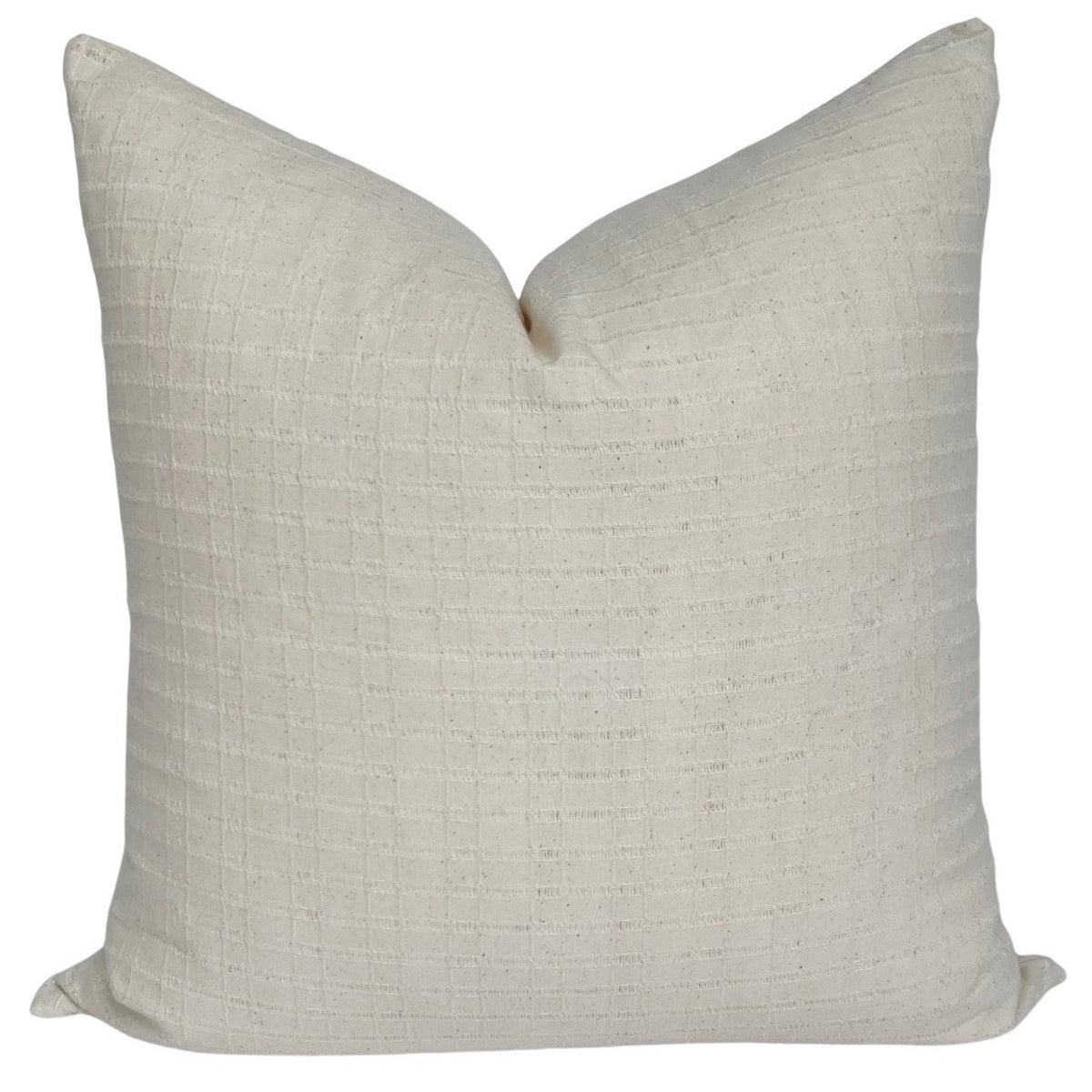 Checked Chiang Mai Woven Pillow Cover | Ivory